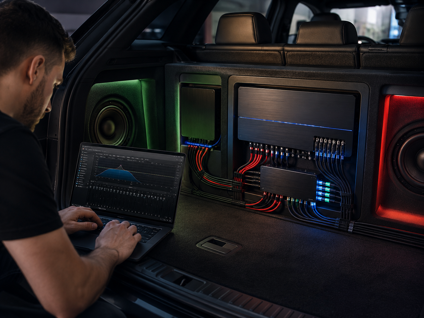 DSP tuning and clean custom audio installation